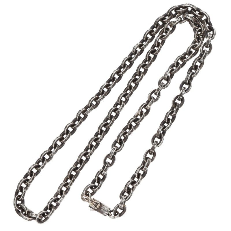 Chrome Hearts PAPER CHAIN 18 Silver Necklace Size 18 Inch
