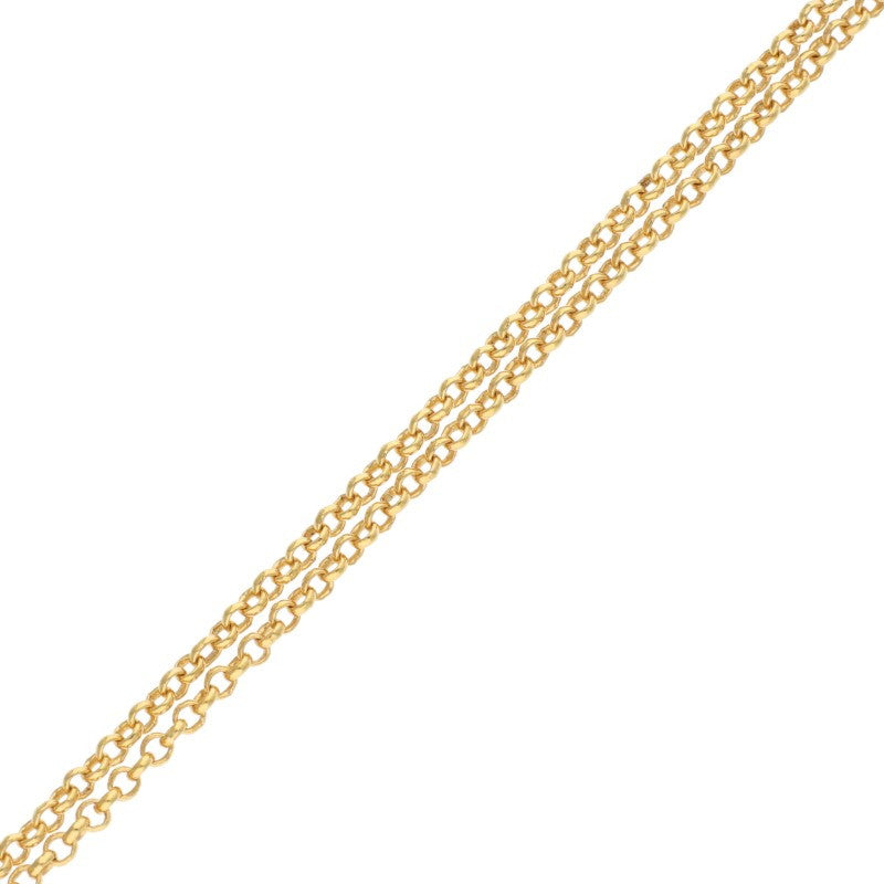 Chrome Hearts 22K Roll Chain Gold Necklace Size 24 Inch