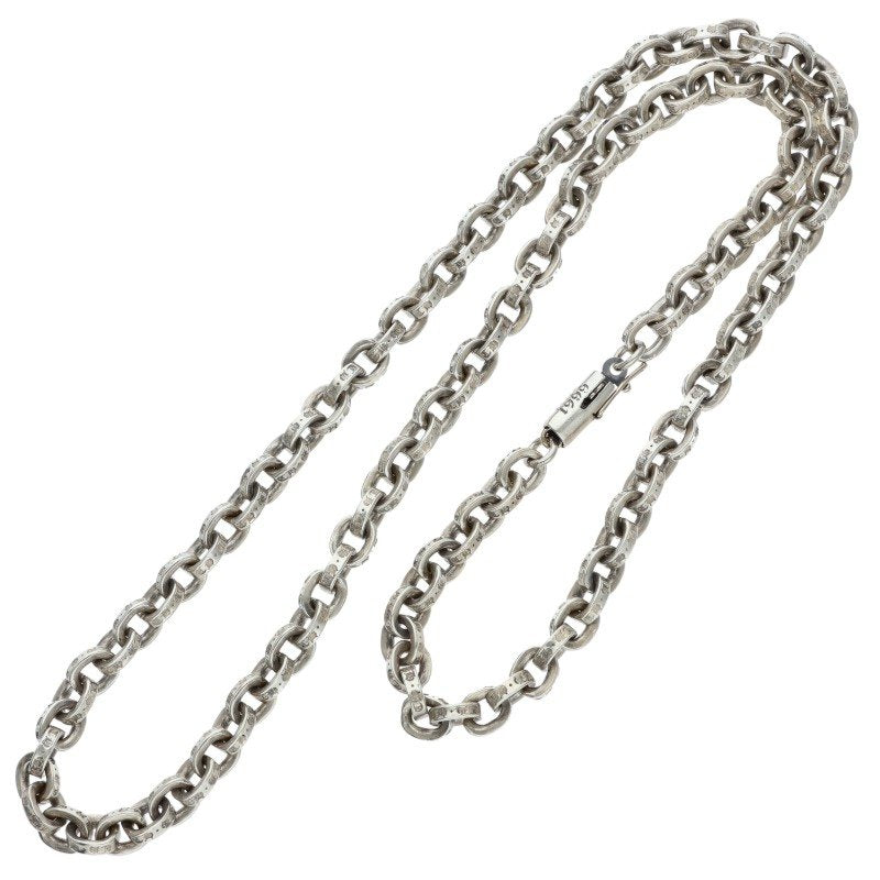 Chrome Hearts PAPER CHAIN 18 Silver Necklace Size 18 Inch