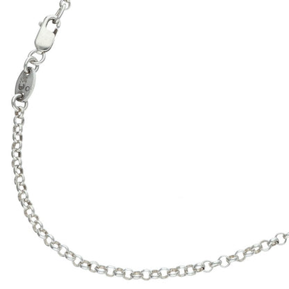 Chrome Hearts Roll Chain Necklace Silver Size 20 Inch
