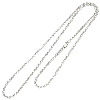 Chrome Hearts Roll Chain Necklace Silver Size 20 Inch