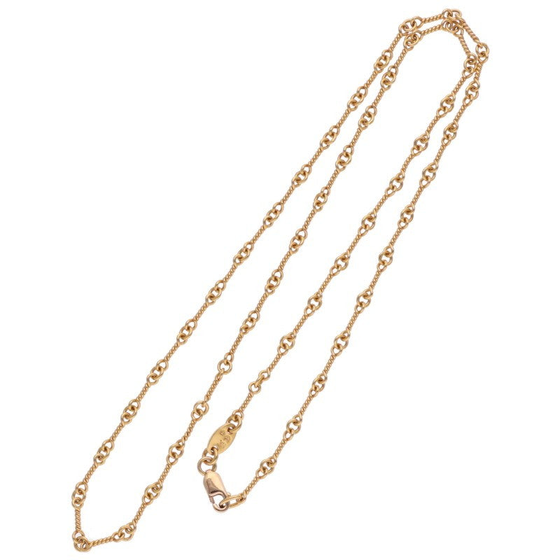 Chrome Hearts 22K Twist Chain Gold Necklace Size 18 Inch