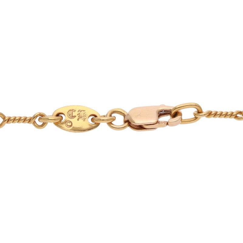 Chrome Hearts 22K Twist Chain Gold Necklace Size 18 Inch