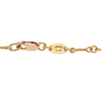 Chrome Hearts 22K Twist Chain Gold Necklace Size 18 Inch