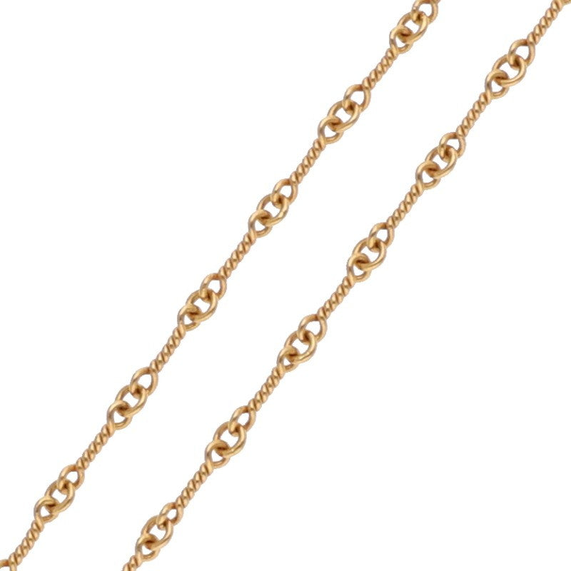 Chrome Hearts 22K Twist Chain Gold Necklace Size 18 Inch