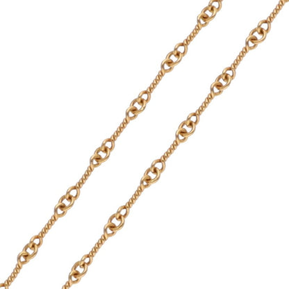 Chrome Hearts 22K Twist Chain Gold Necklace Size 18 Inch