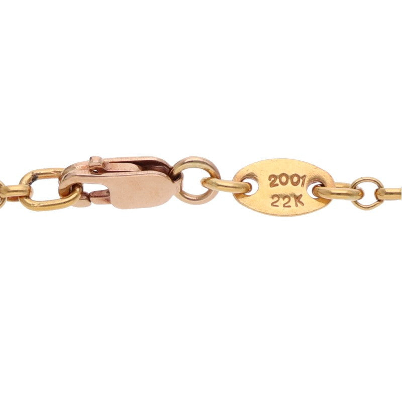 Chrome Hearts 22K Gold Necklace Size 18
