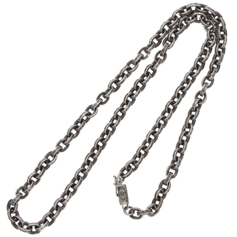 Chrome Hearts Paper Chain 18 Silver Necklace Size 18 Inch