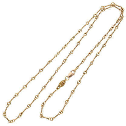 Chrome Hearts 22K Gold Twist Chain Necklace Size 20 Inch