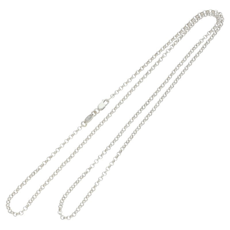 Chrome Hearts Silver Roll Chain Necklace Size 24 Inch