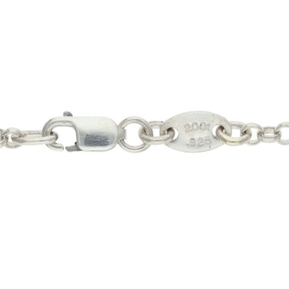 Chrome Hearts Silver Roll Chain Necklace Size 24 Inch
