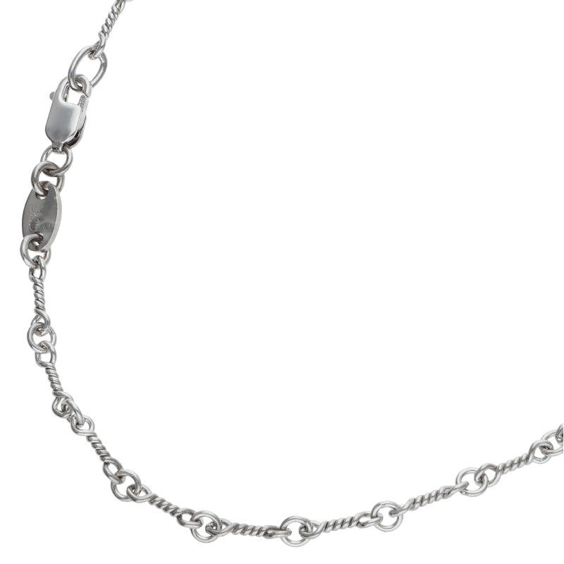 Chrome Hearts 18KWG Twist Chain Necklace Size 18 Inch