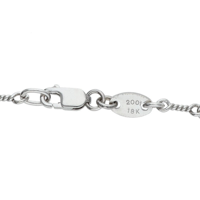 Chrome Hearts 18KWG Twist Chain Necklace Size 18 Inch