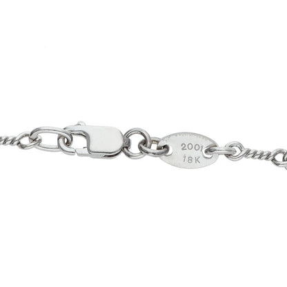 Chrome Hearts 18KWG Twist Chain Necklace Size 18 Inch