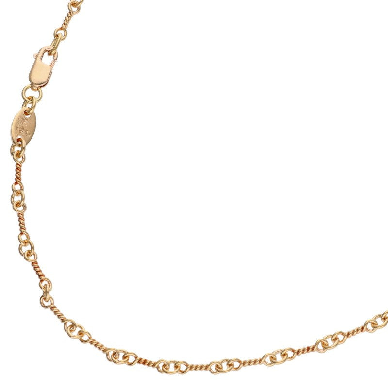 Chrome Hearts 22K Twist Chain Gold Necklace Size 24 Inch