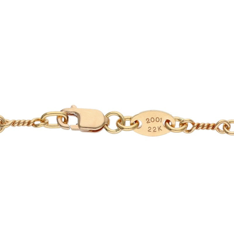 Chrome Hearts 22K Twist Chain Gold Necklace Size 24 Inch