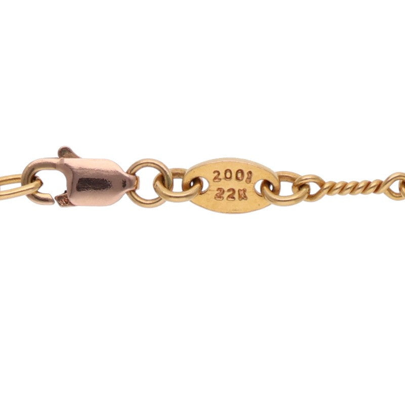 Chrome Hearts 22K Twist Chain Gold Necklace Size 18 Inch