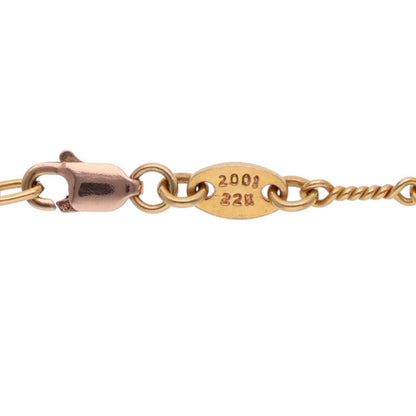 Chrome Hearts 22K Twist Chain Gold Necklace Size 18 Inch