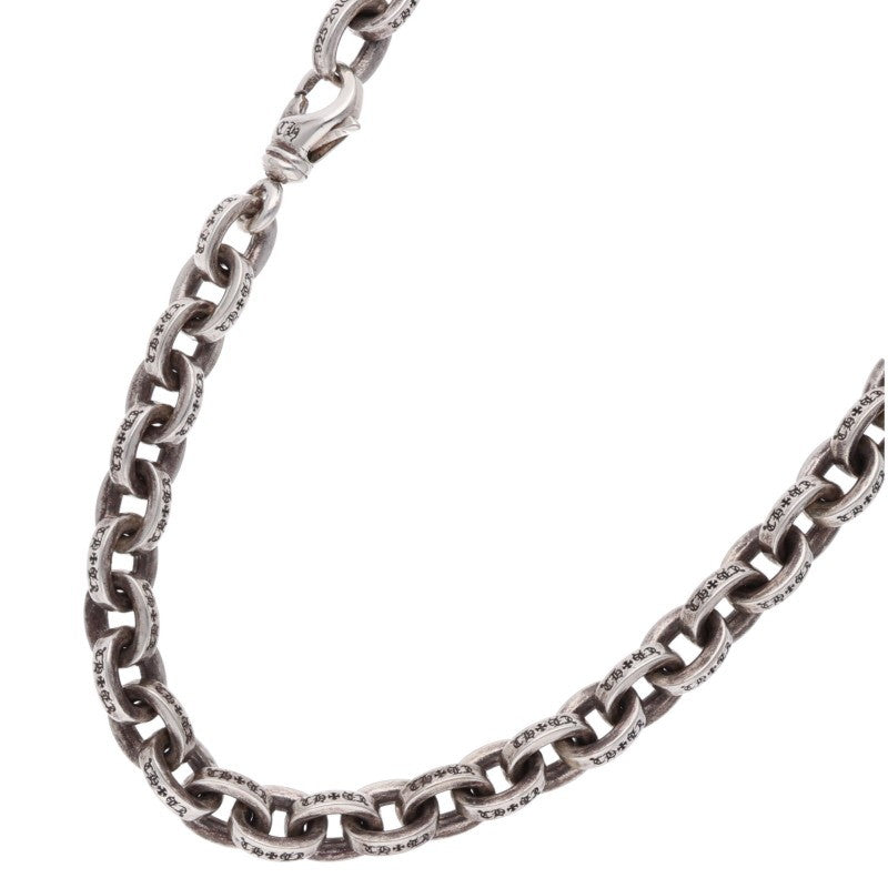 Chrome Hearts Large Paper Chain Silver Necklace Size 20 Inch