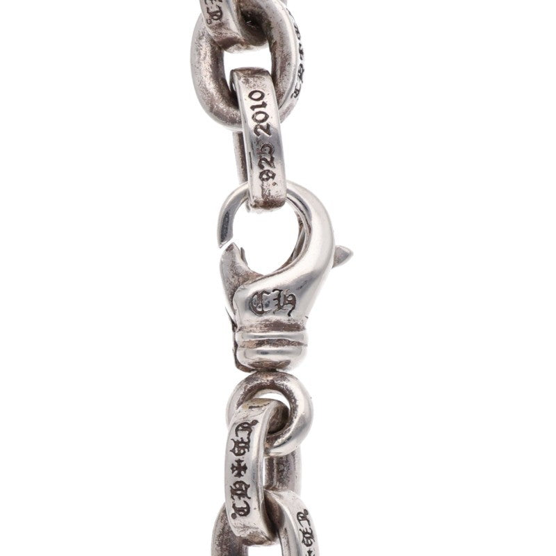 Chrome Hearts Large Paper Chain Silver Necklace Size 20 Inch