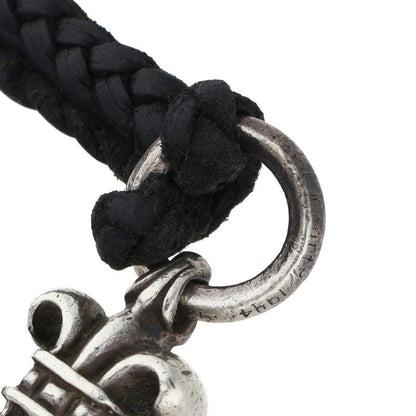 Chrome Hearts BS Fleur Pendant w/ Leather Braid