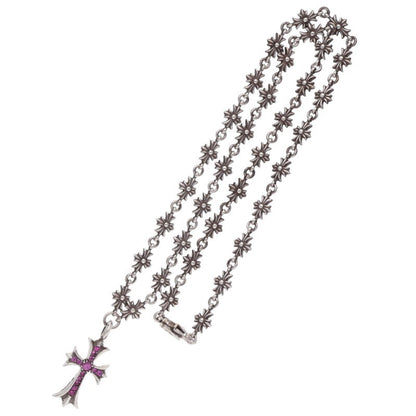 Chrome Hearts TNY E20 CRS F Pave Pink Sapphire Necklace
