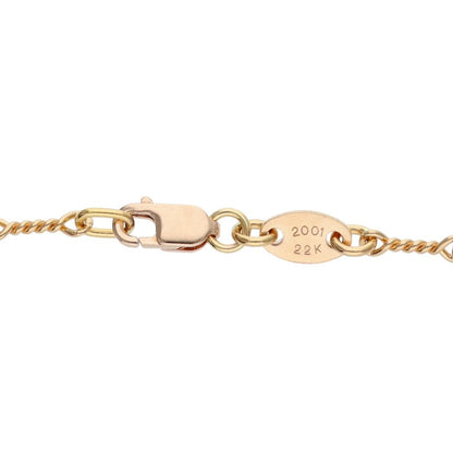 Chrome Hearts 22K Twist Chain Gold Necklace Size 20 Inch