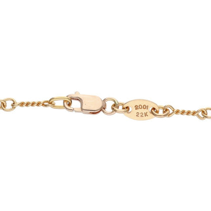 Chrome Hearts 22K Twist Chain Gold Necklace Size 20 Inch