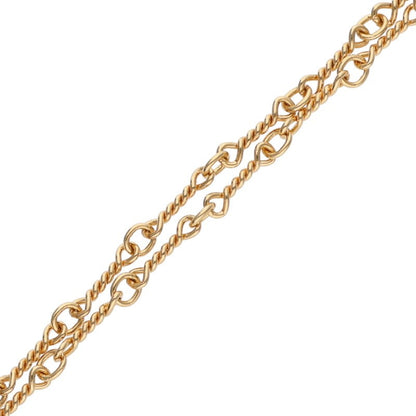 Chrome Hearts 22K Twist Chain Gold Necklace Size 20 Inch
