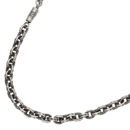 Chrome Hearts Paper Chain Necklace 14K Silver Size 20 Inch
