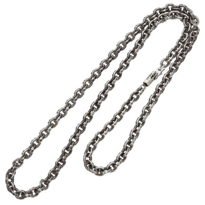 Chrome Hearts Paper Chain Necklace 14K Silver Size 20 Inch