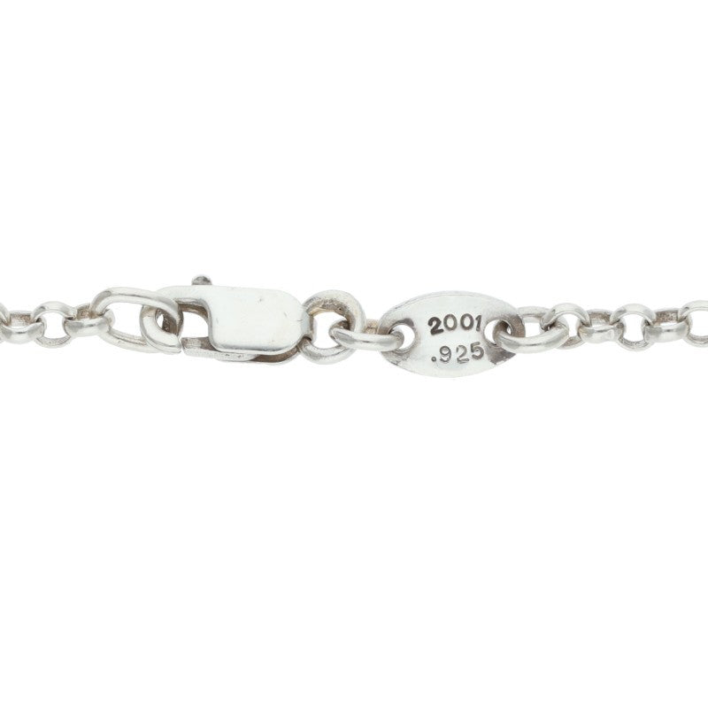 Chrome Hearts Roll Chain Silver 925 Necklace Size 20 Inch