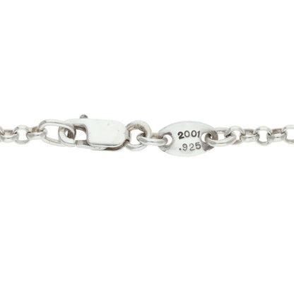 Chrome Hearts Roll Chain Silver 925 Necklace Size 20 Inch