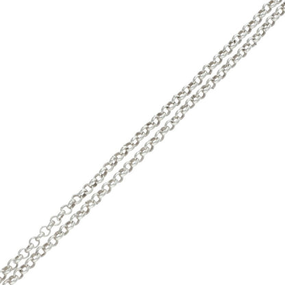 Chrome Hearts Roll Chain Silver 925 Necklace Size 20 Inch