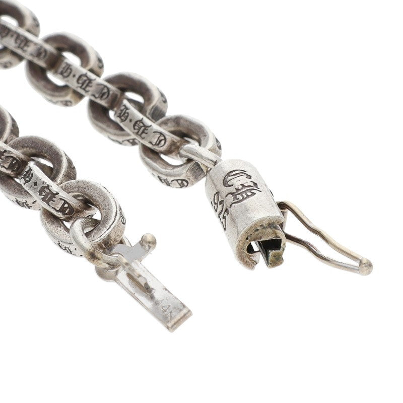 Chrome Hearts Paper Chain Silver Necklace Size 20 Inch