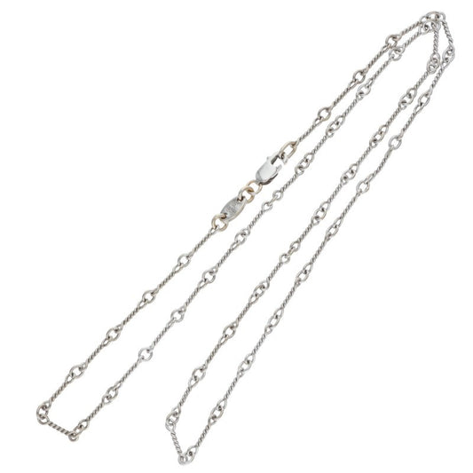 Chrome Hearts 18K WG Twist Chain Necklace Size 16 Inch