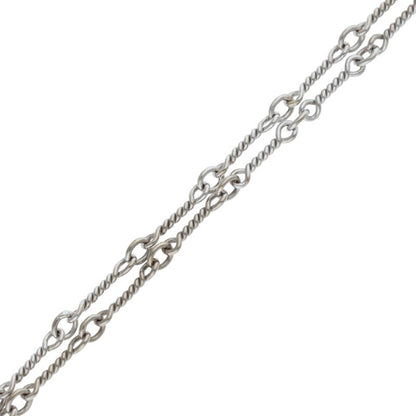 Chrome Hearts 18K WG Twist Chain Necklace Size 16 Inch