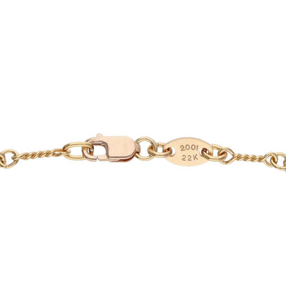 Chrome Hearts 22K Yellow Gold Chain Necklace Size 18 Inch