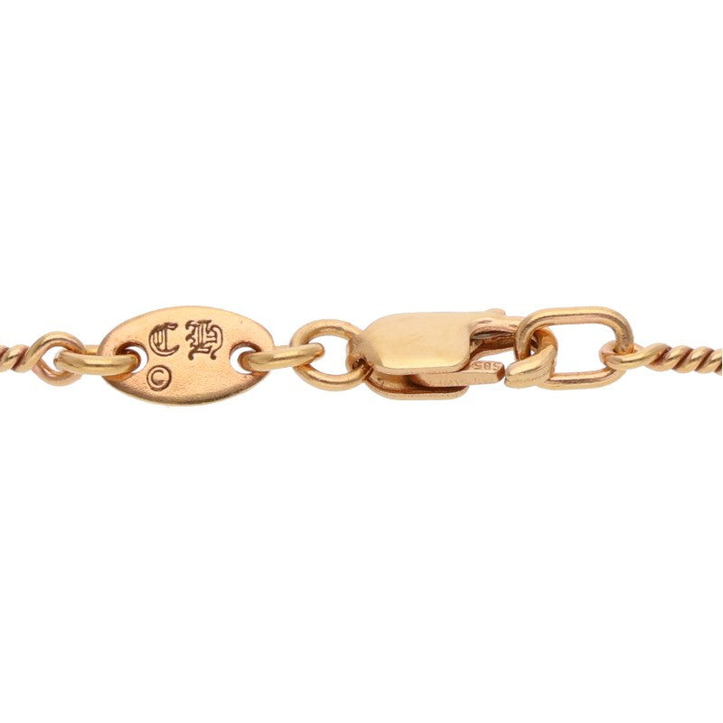 Chrome Hearts 22K Twist Chain Gold Necklace Size 20 Inch