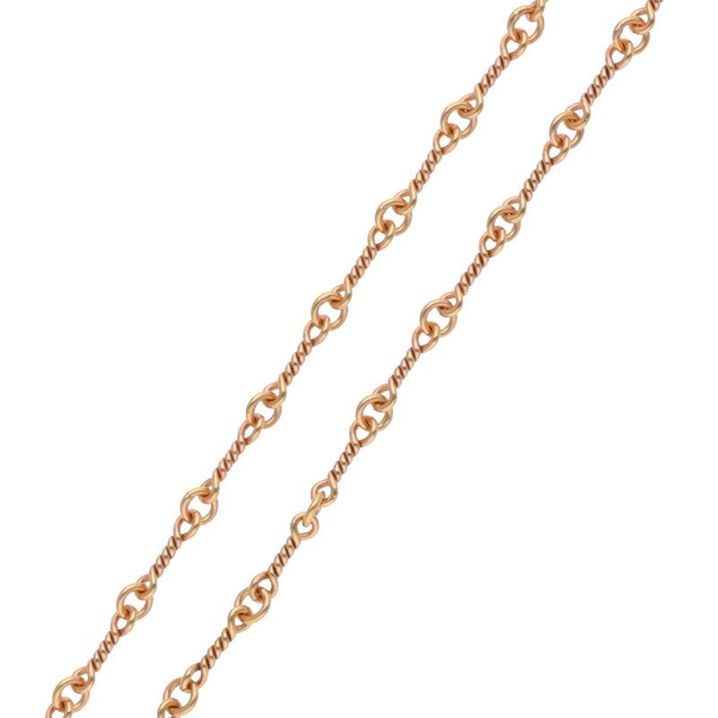 Chrome Hearts 22K Twist Chain Gold Necklace Size 20 Inch