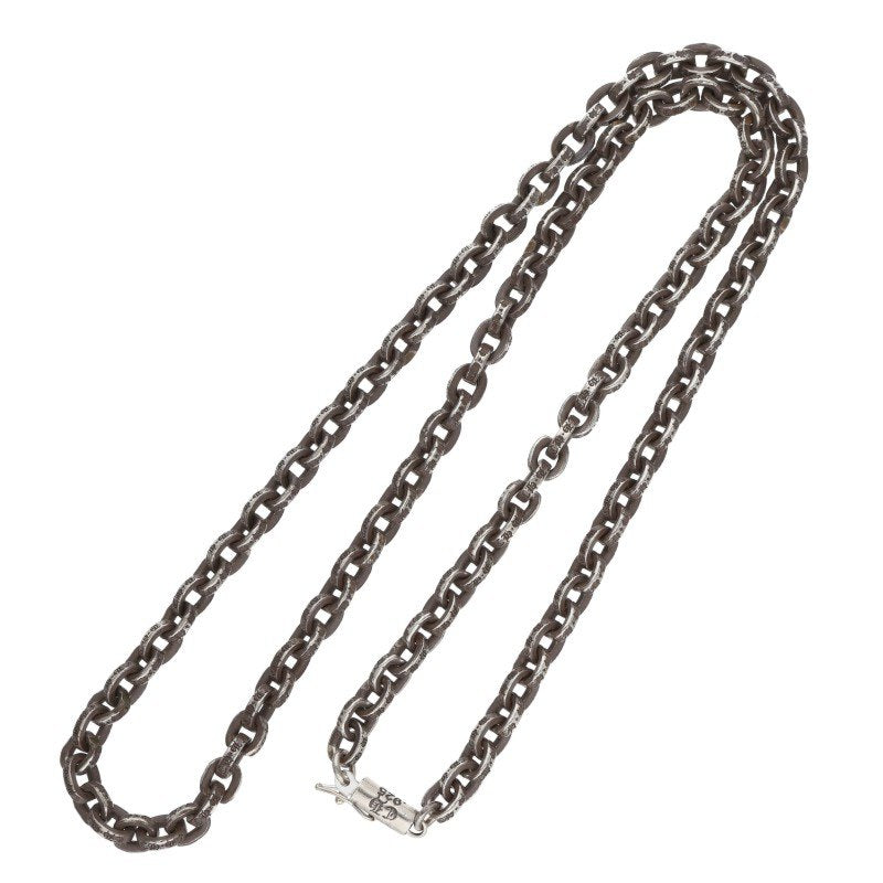 Chrome Hearts Paper Chain Necklace 14K Silver Size 20 Inch