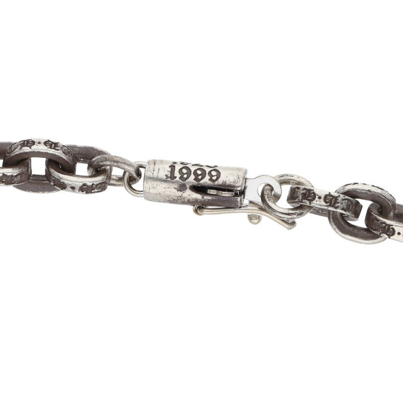 Chrome Hearts Paper Chain Necklace 14K Silver Size 20 Inch