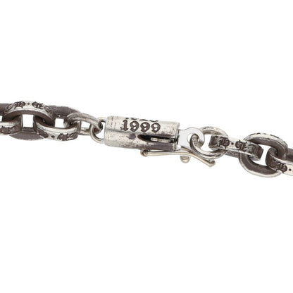 Chrome Hearts Paper Chain Necklace 14K Silver Size 20 Inch