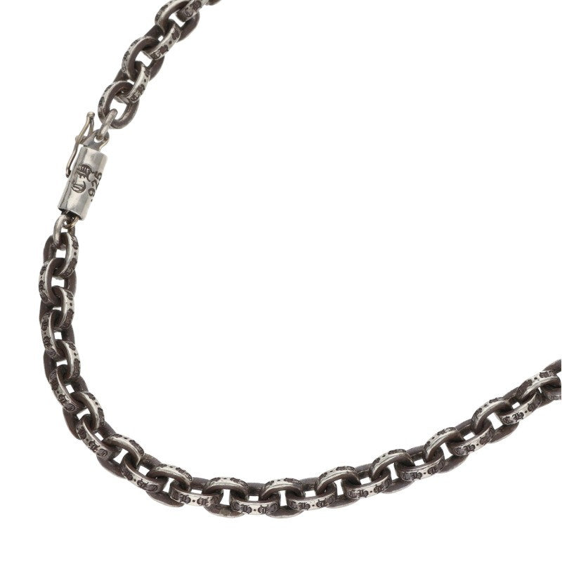 Chrome Hearts Paper Chain Necklace 14K Silver Size 20 Inch