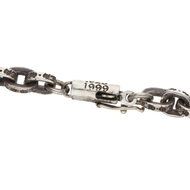 Chrome Hearts Paper Chain Necklace 14K Silver Size 20 Inch
