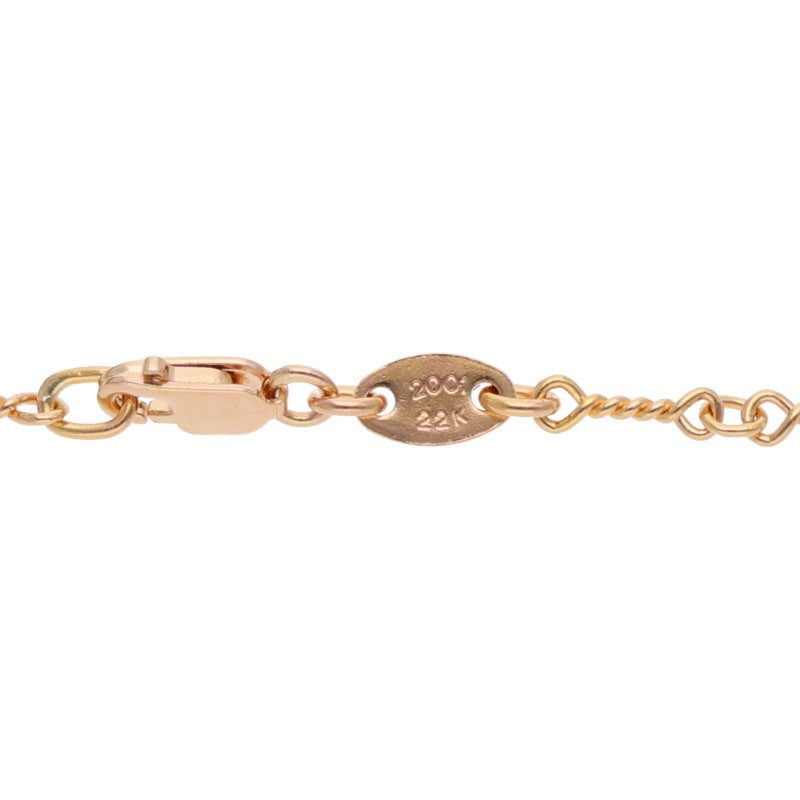 Chrome Hearts 22K Twist Chain Gold Necklace Size 20 Inch