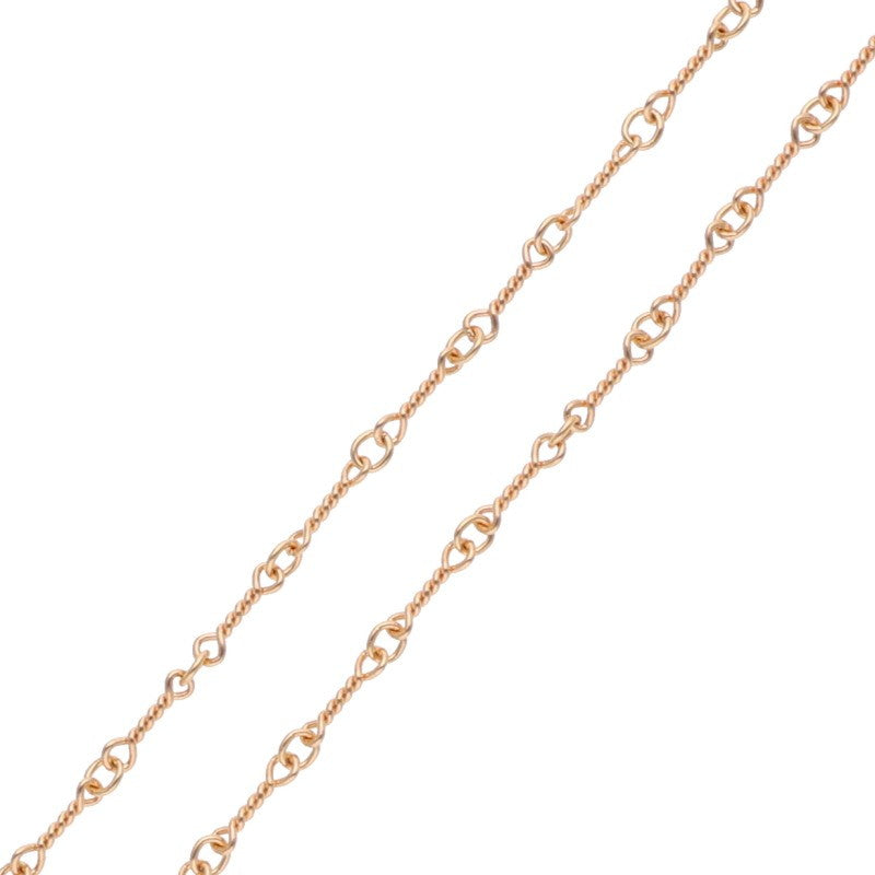 Chrome Hearts 22K Twist Chain Gold Necklace Size 20 Inch