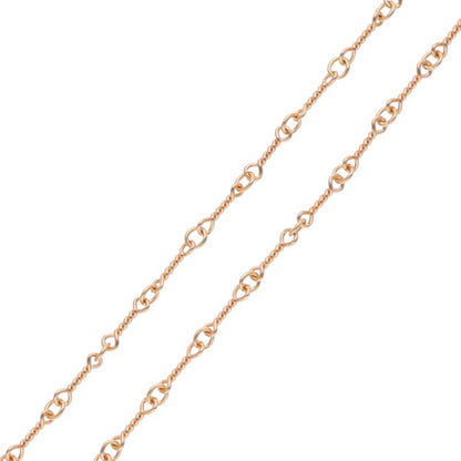 Chrome Hearts 22K Twist Chain Gold Necklace Size 20 Inch