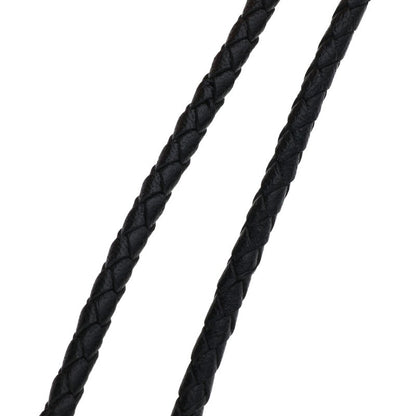 Chrome Hearts Mask Leather Chain 2 Clip Necklace