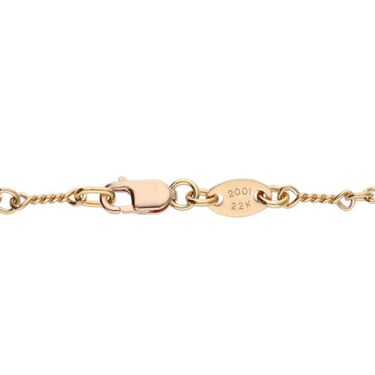 Chrome Hearts 22K Yellow Gold Chain Necklace Size 20 Inch